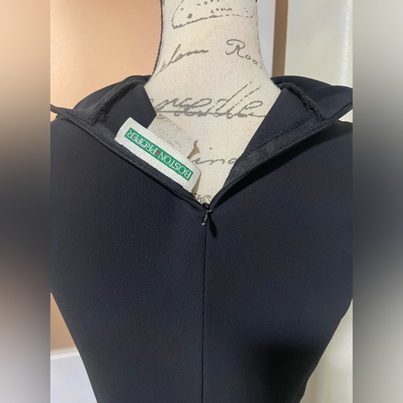 💎 Boston Proper Black Sleeveless Knee-Length Cocktail Dress - Picture 5 of 5